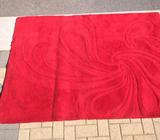 Spotlight Red Carved Paisley Rug
