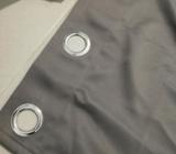 2 X Light Grey Blackout Curtains