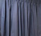 Blue curtains