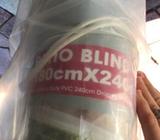 Patio Blinds 180W x 240H with Thick 0.7mm Gauge Plastic