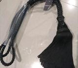 2 x curtain tieback - black