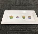 Glass Platter 37cm x 18cm