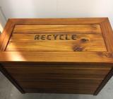 Timber recycling bin box