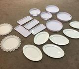 17 various platters