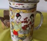 Decorative Asian style porcelain cup brand new