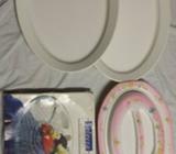Melamine and glass platters