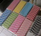 Paper straws multiple colours 25/pack