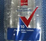 Plastic Wine Goblets-New