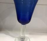 8 Wine Blue Glasses