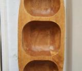 Wooden serving bowls