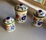 Lovely Floral 3 Piece Cannister Set
