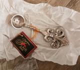French Silver Olive Spoon