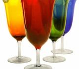 Circle ware Trieste footed beverage/dessert glasses