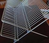 Double Level Dish Drain Rack in Silver!