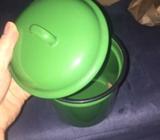Green metal canister