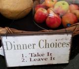 Kitchen sign. New with tag