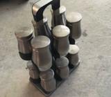 12 x Spice Holder c/w Jars