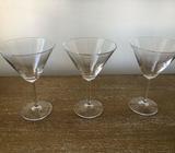 FREE 3 x martini glasses