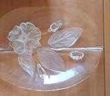 Mikasa Glass Oval Platter/Glass Platter (small)