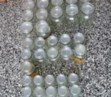 storage glasses moccona coffee (empty)