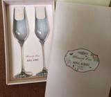Champagne flutes pink x 2. Miranda Kerr for Royal Albert. Brand new
