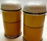 Retro mid-century 'Stonehenge Midwinter Sun' salt & pepper shakers