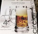 Circleware Roadhouse beer mug set of 4
