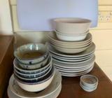 Plates and bowls mix of great for new home leaver