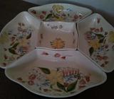 Large Platter On Iron Lazy Susan