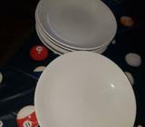 INFINITY WHITE PASTA BOWLS SET OF 6 NEVER USED NO BOX