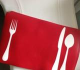 Red Placemats x6
