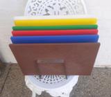 Shop cutting boards x6 & stand $50