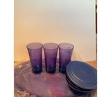 Tupperware Eleganzia 4bowls & 2 lids & platter tray/3 tall tumblers