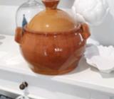 A Pottery glazed tureen soup New