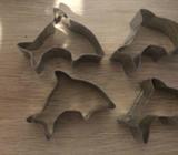Whale and dolphin cookie cutters