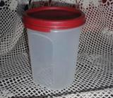 TUPPERWARE MODULAR MATE ROUND SIZE 2 CRANBERRY LID