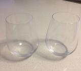Set of 2 Stemless Wine Glasses