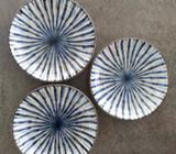 Japanese small plate (14cm) set of 3 in perfect condition