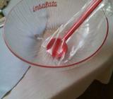 Pasta serving bowl & serving spoons
