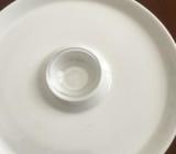 Oyster plates (with sauce inserts X 6)