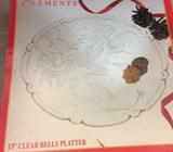 Clear glass platter 13