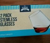 NEW Stemless glasses 2-pack