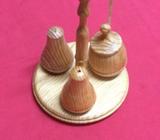 Wood Condiment Set