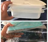 Tupperware $10 each. Large deli keeper and stack meat keeper
