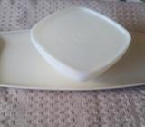 Retro Tupperware dip server
