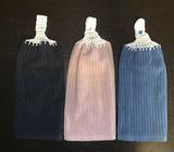 Crochet button up hanging hand/tea towels (double thickness)