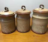Pottery Canisters