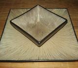 Large ADVOCADO Colour 2 Piece Large Serving Plate Dip Server