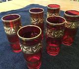 Retro highball glasses. 6 in excellent condition