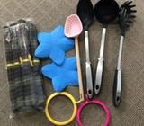 Kitchen utensils and 6x placemats